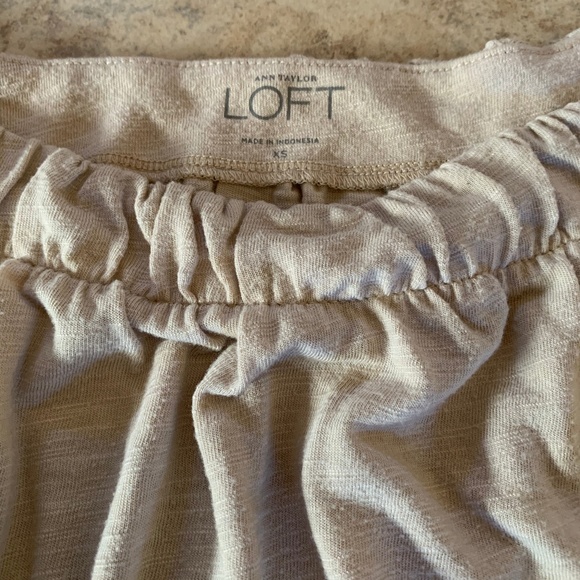 LOFT Oatmeal Tank Top XS - Picture 2 of 4